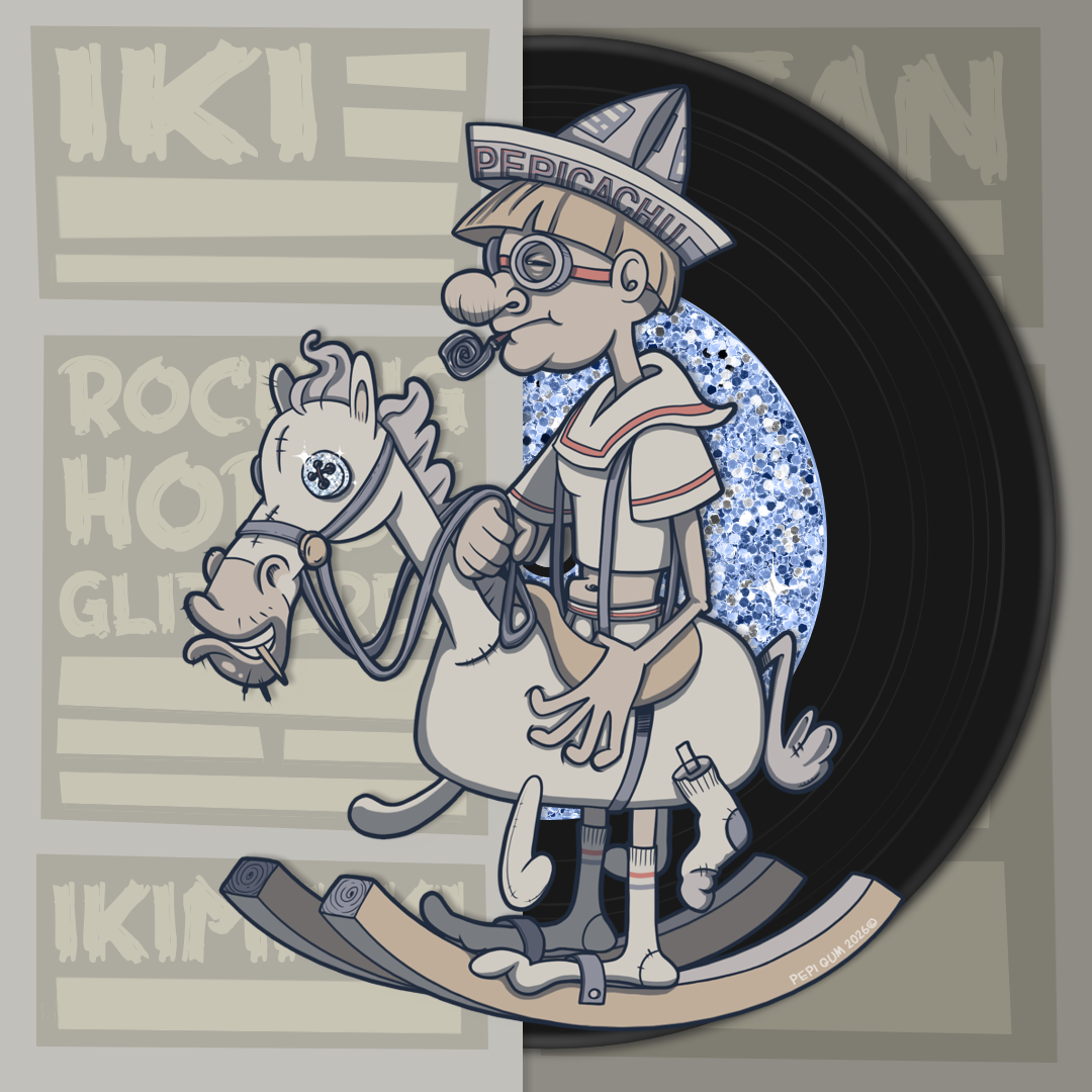 Rocking Horse Glittered